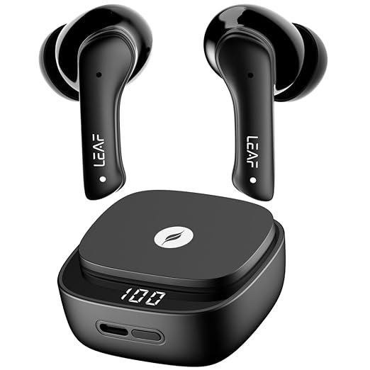 Leaf Buds X614 ANC Wireless Earbuds - Carbon Black