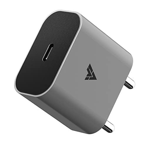20W USB-C Fast Charger Adapter for iPhone 15/14/13/12/11 - DR VAKU® Grey