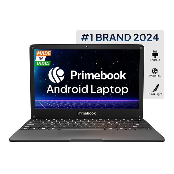 Primebook S WiFi: Thin & Light Android Laptop (11.6 Inch, 4GB/128GB)