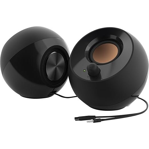 Creative Pebble 2.0 USB Desktop Speakers for PC & Laptop (Black)